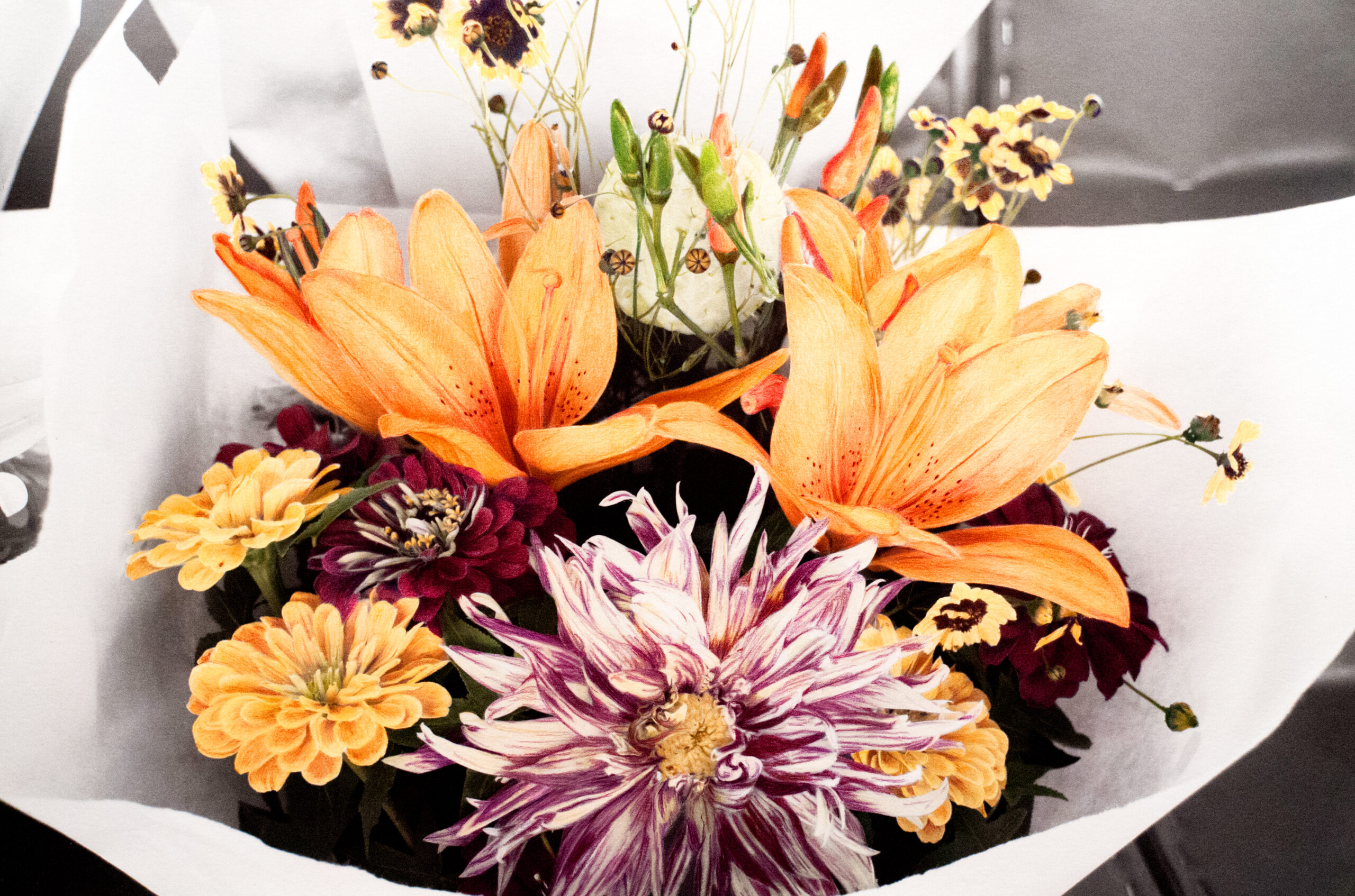 flowers from the farmers' market